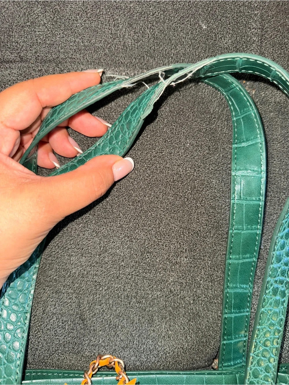 Ted Baker London Emerald Croc-Embossed Tote